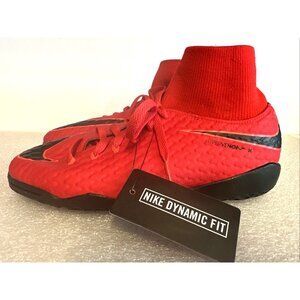 Nike Skin Hypervenom X Youth Turf Soccer Shoes Size 5Y Red / Black Excellent